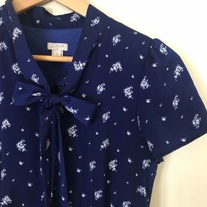 J Crew Pussybow Dress